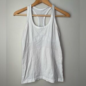 Lululemon Swiftly Race Length White Racerback Tank Top